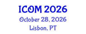 International Conference on Obesity Medicine (ICOM) October 28, 2026 - Lisbon, Portugal International Conference on Obesity Medicine (ICOM) October 28, 2026 - Lisbon, Portugal