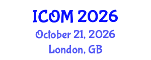 International Conference on Obesity Medicine (ICOM) October 21, 2026 - London, United Kingdom International Conference on Obesity Medicine (ICOM) October 21, 2026 - London, United Kingdom