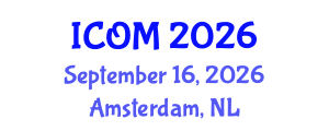International Conference on Obesity Medicine (ICOM) September 16, 2026 - Amsterdam, Netherlands International Conference on Obesity Medicine (ICOM) September 16, 2026 - Amsterdam, Netherlands