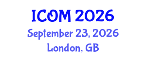 International Conference on Obesity Medicine (ICOM) September 23, 2026 - London, United Kingdom