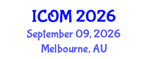 International Conference on Obesity Medicine (ICOM) September 09, 2026 - Melbourne, Australia International Conference on Obesity Medicine (ICOM) September 09, 2026 - Melbourne, Australia