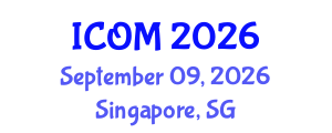 International Conference on Obesity Medicine (ICOM) September 09, 2026 - Singapore, Singapore International Conference on Obesity Medicine (ICOM) September 09, 2026 - Singapore, Singapore