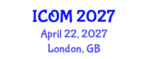 International Conference on Obesity Medicine (ICOM) April 22, 2027 - London, United Kingdom International Conference on Obesity Medicine (ICOM) April 22, 2027 - London, United Kingdom