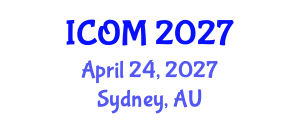 International Conference on Obesity Medicine (ICOM) April 24, 2027 - Sydney, Australia International Conference on Obesity Medicine (ICOM) April 24, 2027 - Sydney, Australia