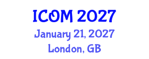 International Conference on Obesity Medicine (ICOM) January 21, 2027 - London, United Kingdom