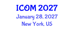 International Conference on Obesity Medicine (ICOM) January 28, 2027 - New York, United States International Conference on Obesity Medicine (ICOM) January 28, 2027 - New York, United States