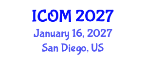 International Conference on Obesity Medicine (ICOM) January 16, 2027 - San Diego, United States International Conference on Obesity Medicine (ICOM) January 16, 2027 - San Diego, United States