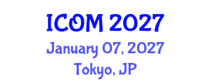International Conference on Obesity Medicine (ICOM) January 07, 2027 - Tokyo, Japan International Conference on Obesity Medicine (ICOM) January 07, 2027 - Tokyo, Japan