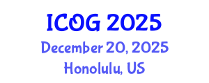 International Conference on Obstetrics and Gynaecology (ICOG) December 20, 2025 - Honolulu, United States