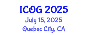 International Conference on Obstetrics and Gynaecology (ICOG) July 15, 2025 - Quebec City, Canada