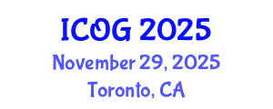 International Conference on Obstetrics and Gynaecology (ICOG) November 29, 2025 - Toronto, Canada