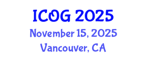 International Conference on Obstetrics and Gynaecology (ICOG) November 15, 2025 - Vancouver, Canada