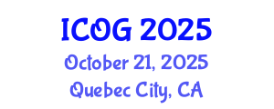 International Conference on Obstetrics and Gynaecology (ICOG) October 21, 2025 - Quebec City, Canada