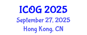 International Conference on Obstetrics and Gynaecology (ICOG) September 27, 2025 - Hong Kong, China