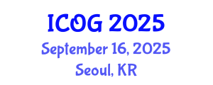 International Conference on Obstetrics and Gynaecology (ICOG) September 16, 2025 - Seoul, Republic of Korea