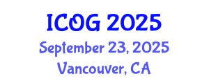 International Conference on Obstetrics and Gynaecology (ICOG) September 23, 2025 - Vancouver, Canada
