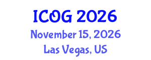 International Conference on Obstetrics and Gynaecology (ICOG) November 15, 2026 - Las Vegas, United States International Conference on Obstetrics and Gynaecology (ICOG) November 15, 2026 - Las Vegas, United States