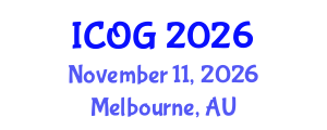 International Conference on Obstetrics and Gynaecology (ICOG) November 11, 2026 - Melbourne, Australia International Conference on Obstetrics and Gynaecology (ICOG) November 11, 2026 - Melbourne, Australia