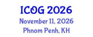 International Conference on Obstetrics and Gynaecology (ICOG) November 11, 2026 - Phnom Penh, Cambodia International Conference on Obstetrics and Gynaecology (ICOG) November 11, 2026 - Phnom Penh, Cambodia