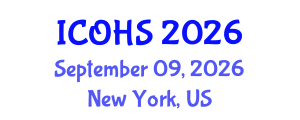 International Conference on Occupational Health and Safety (ICOHS) September 09, 2026 - New York, United States