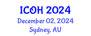 International Conference on Occupational Health (ICOH) December 02, 2024 - Sydney, Australia
