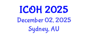 International Conference on Occupational Health (ICOH) December 02, 2025 - Sydney, Australia