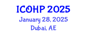 International Conference on Occupational Health Psychology (ICOHP) January 28, 2025 - Dubai, United Arab Emirates
