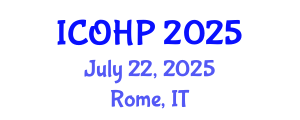 International Conference on Occupational Health Psychology (ICOHP) July 22, 2025 - Rome, Italy