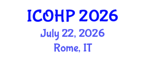 International Conference on Occupational Health Psychology (ICOHP) July 22, 2026 - Rome, Italy