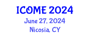 International Conference on Ocean and Marine Engineering (ICOME) June 27, 2024 - Nicosia, Cyprus