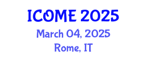 International Conference on Ocean and Marine Engineering (ICOME) March 04, 2025 - Rome, Italy