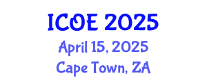 International Conference on Ocean Engineering (ICOE) April 15, 2025 - Cape Town, South Africa