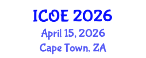 International Conference on Ocean Engineering (ICOE) April 15, 2026 - Cape Town, South Africa