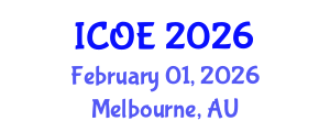 International Conference on Ocean Engineering (ICOE) February 01, 2026 - Melbourne, Australia