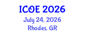 International Conference on Ocean Engineering (ICOE) July 24, 2026 - Rhodes, Greece International Conference on Ocean Engineering (ICOE) July 24, 2026 - Rhodes, Greece
