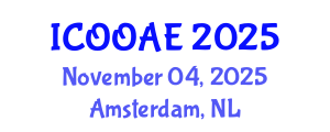 International Conference on Ocean, Offshore and Arctic Engineering (ICOOAE) November 04, 2025 - Amsterdam, Netherlands