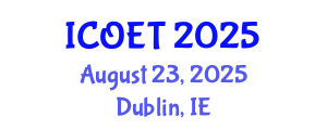 International Conference on Offshore Engineering and Technology (ICOET) August 23, 2025 - Dublin, Ireland