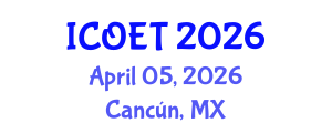 International Conference on Offshore Engineering and Technology (ICOET) April 05, 2026 - Cancún, Mexico