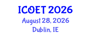 International Conference on Offshore Engineering and Technology (ICOET) August 28, 2026 - Dublin, Ireland International Conference on Offshore Engineering and Technology (ICOET) August 28, 2026 - Dublin, Ireland
