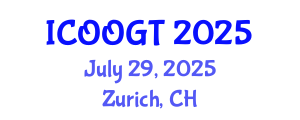 International Conference on Offshore Oil and Gas Technology (ICOOGT) July 29, 2025 - Zurich, Switzerland
