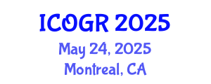 International Conference on Oil and Gas Research (ICOGR) May 24, 2025 - Montreal, Canada