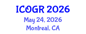 International Conference on Oil and Gas Research (ICOGR) May 24, 2026 - Montreal, Canada