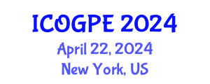 International Conference on Oil, Gas and Petrochemical Engineering (ICOGPE) April 22, 2024 - New York, United States