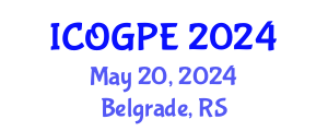 International Conference on Oil, Gas and Petrochemical Engineering (ICOGPE) May 20, 2024 - Belgrade, Serbia