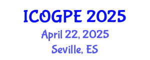 International Conference on Oil, Gas and Petrochemical Engineering (ICOGPE) April 22, 2025 - Seville, Spain