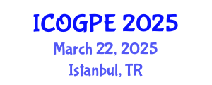 International Conference on Oil, Gas and Petrochemical Engineering (ICOGPE) March 22, 2025 - Istanbul, Turkey