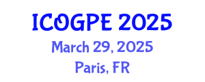 International Conference on Oil, Gas and Petrochemical Engineering (ICOGPE) March 29, 2025 - Paris, France