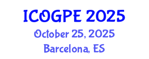 International Conference on Oil, Gas and Petrochemical Engineering (ICOGPE) October 25, 2025 - Barcelona, Spain