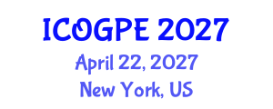International Conference on Oil, Gas and Petrochemical Engineering (ICOGPE) April 22, 2027 - New York, United States