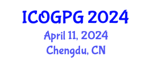 International Conference on Oil, Gas and Petroleum Geology (ICOGPG) April 11, 2024 - Chengdu, China